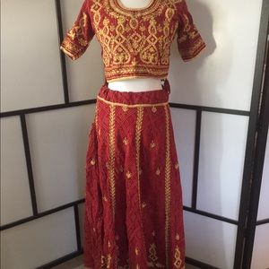 Beautiful beaded Indian dress